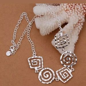 New Silver 925 beautiful round necklace